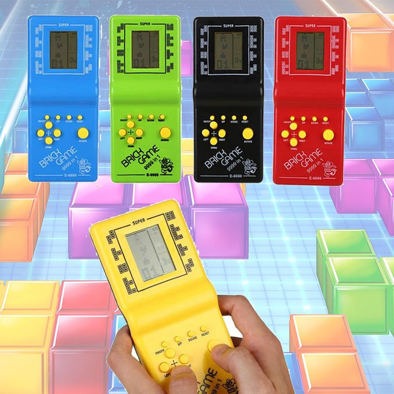 consola de videojuegos juego de Tetris Tetris ladrillo mano de ladrillo de juguete Juego de 2018 la venta caliente de la gota