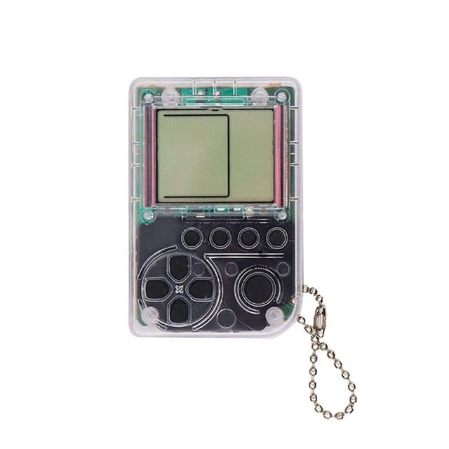 Mini Classic Game Machine Mini consola de juegos retro nostálgica de mano para niños con llavero Tetris Videojuego
